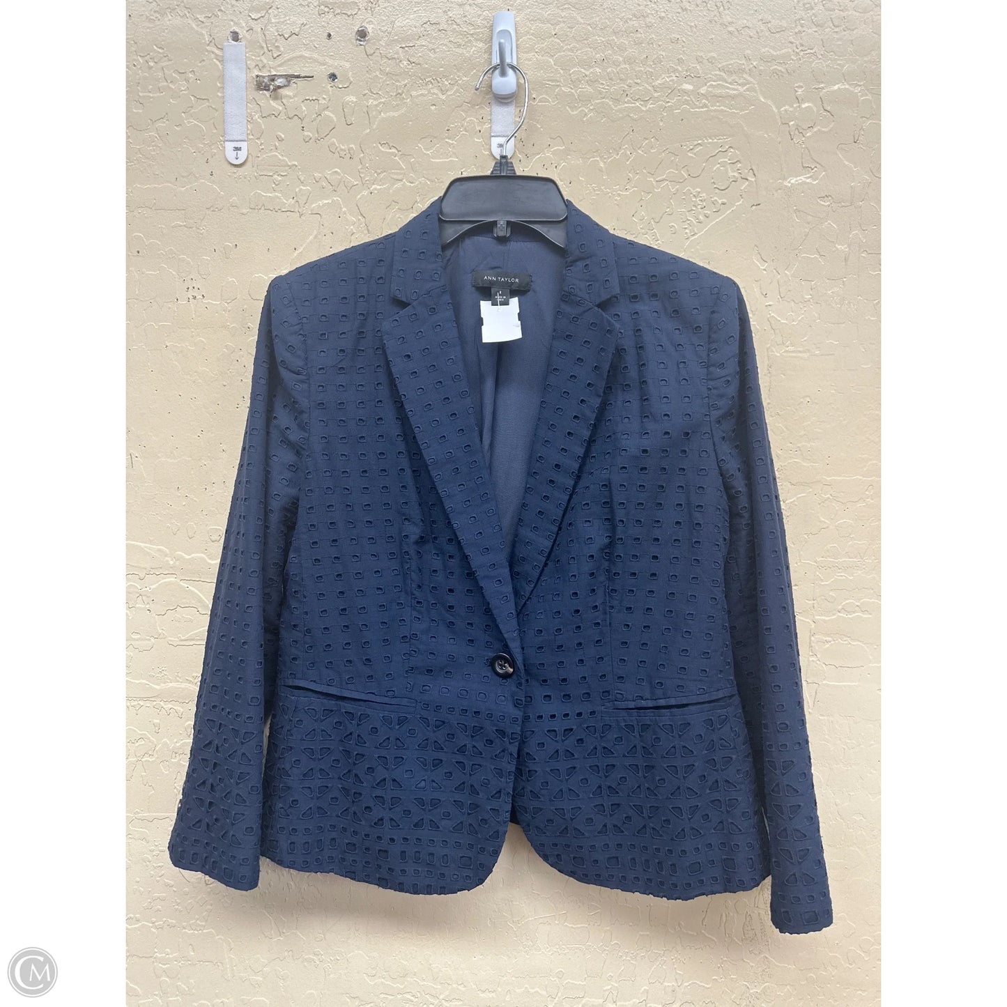 Blazer By Ann Taylor In Blue, Size: 8