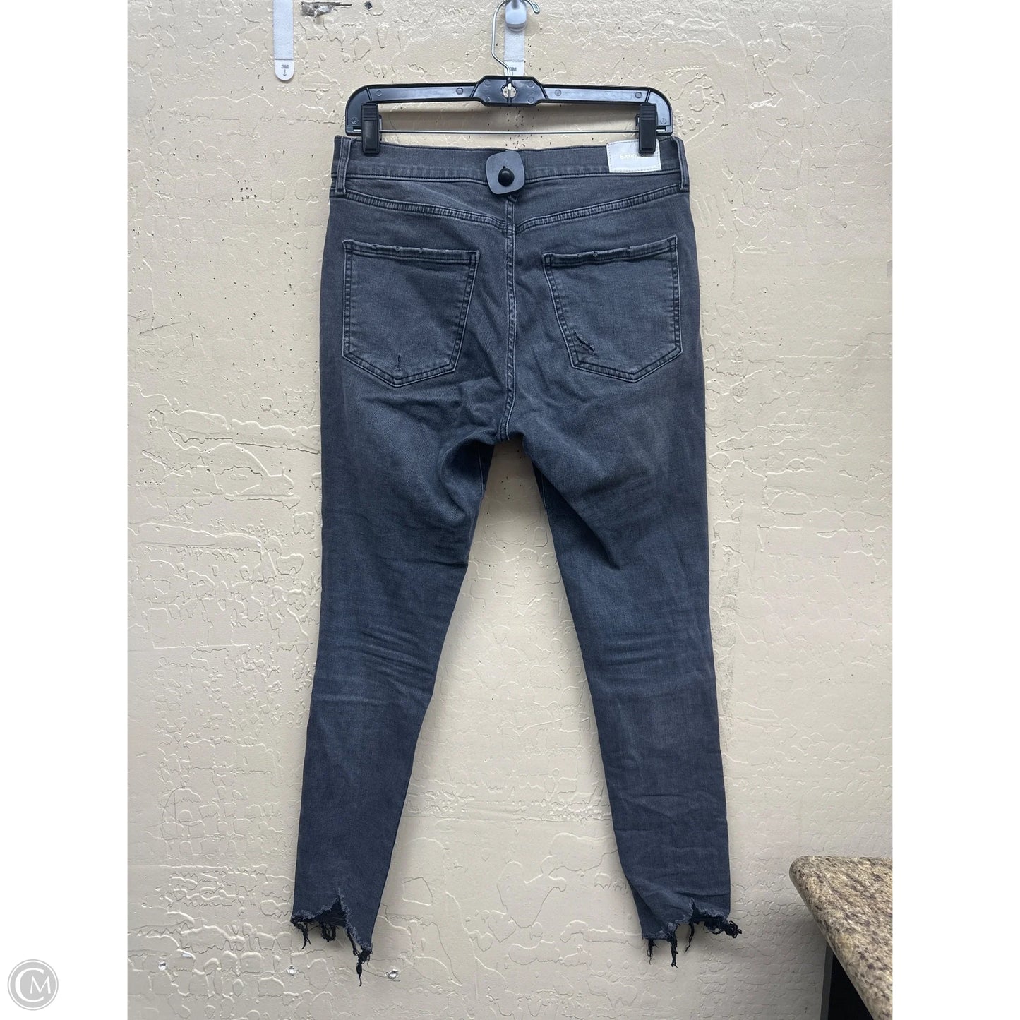 Jeans Skinny By Express In Black Denim, Size: 8