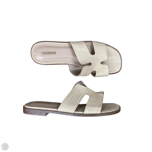 Sandals Flats By Cushionaire In Tan, Size: 8.5