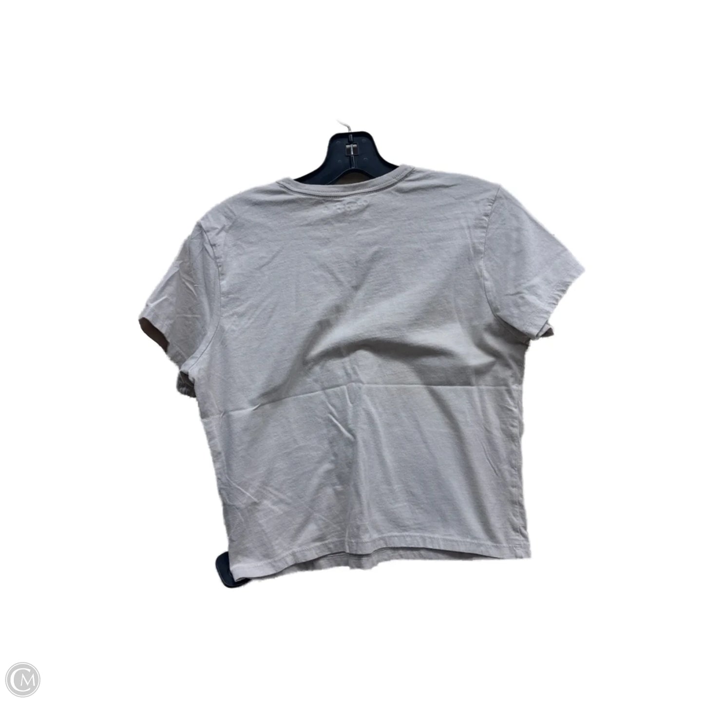 Top Short Sleeve By Abercrombie And Fitch In Tan, Size: S