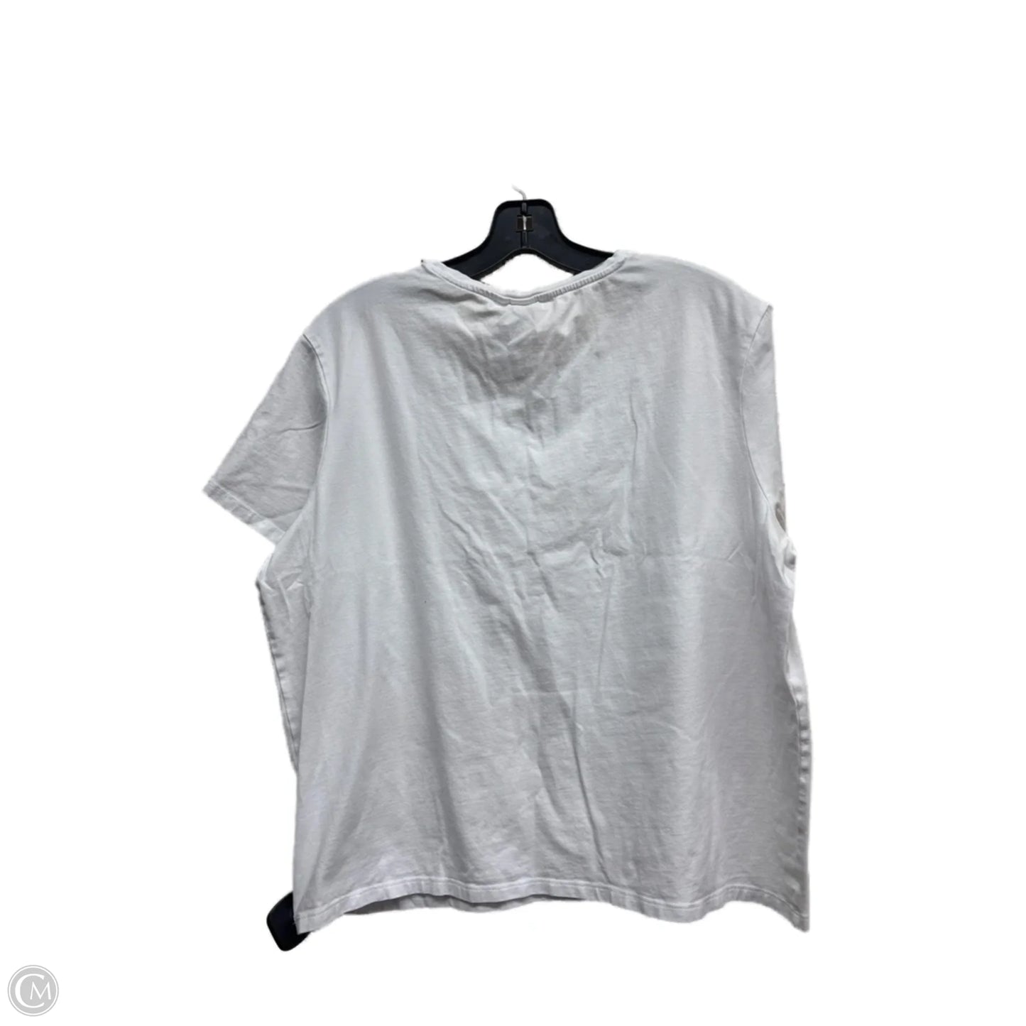 Top Short Sleeve By H&m In White, Size: Xxl