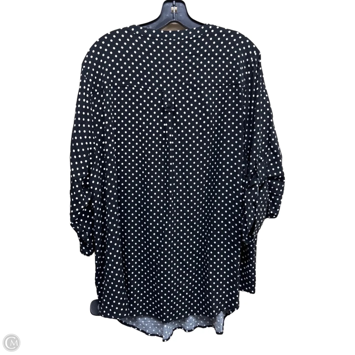 Top Long Sleeve By Torrid In Polkadot Pattern, Size: 2x