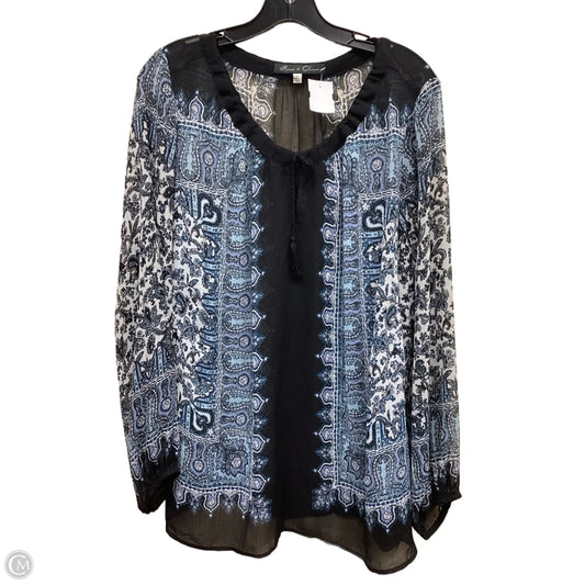 Top Long Sleeve By Rose And Olive In Multi-colored, Size: 2x