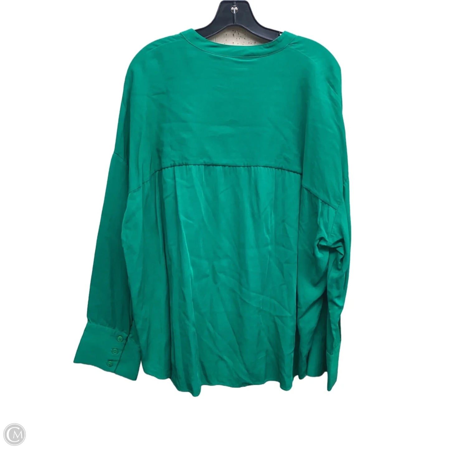 Top Long Sleeve By Zara In Green, Size: Xxl