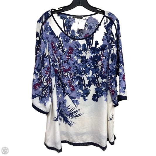 Top Long Sleeve By Adrianna Papell In Multi-colored, Size: 2x
