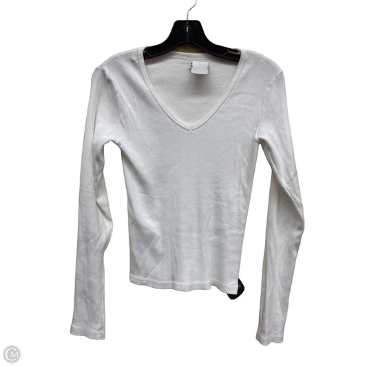 Top Long Sleeve By Brandy Melville In White