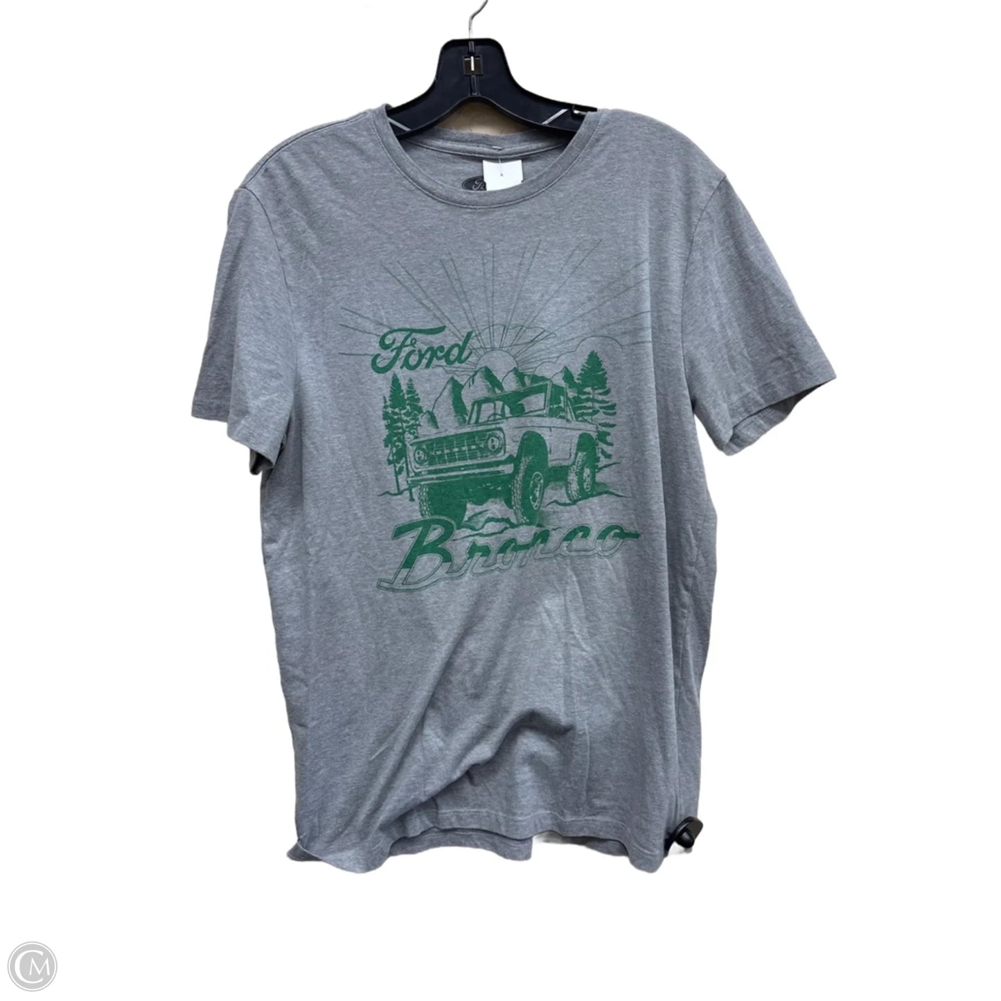 Top Short Sleeve By Clothes Mentor In Grey, Size: M