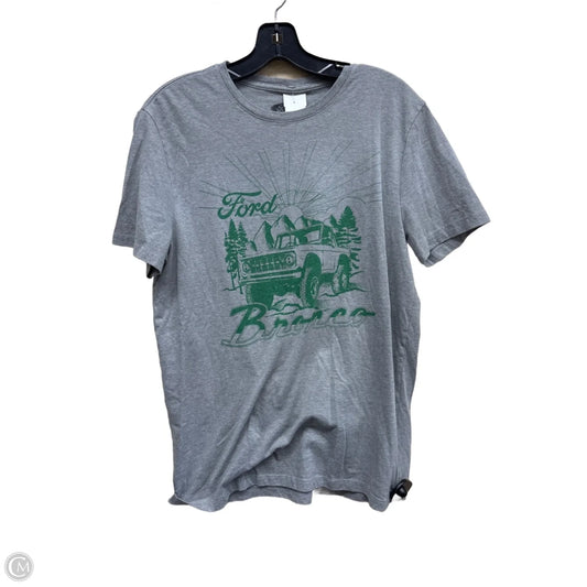 Top Short Sleeve By Clothes Mentor In Grey, Size: M