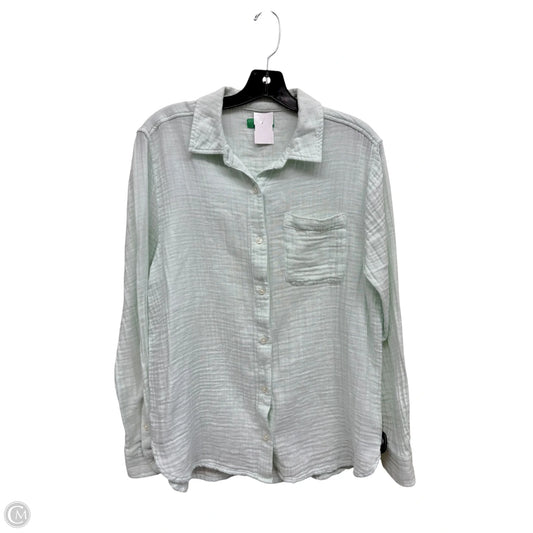 Top Long Sleeve By Dip In Green, Size: M