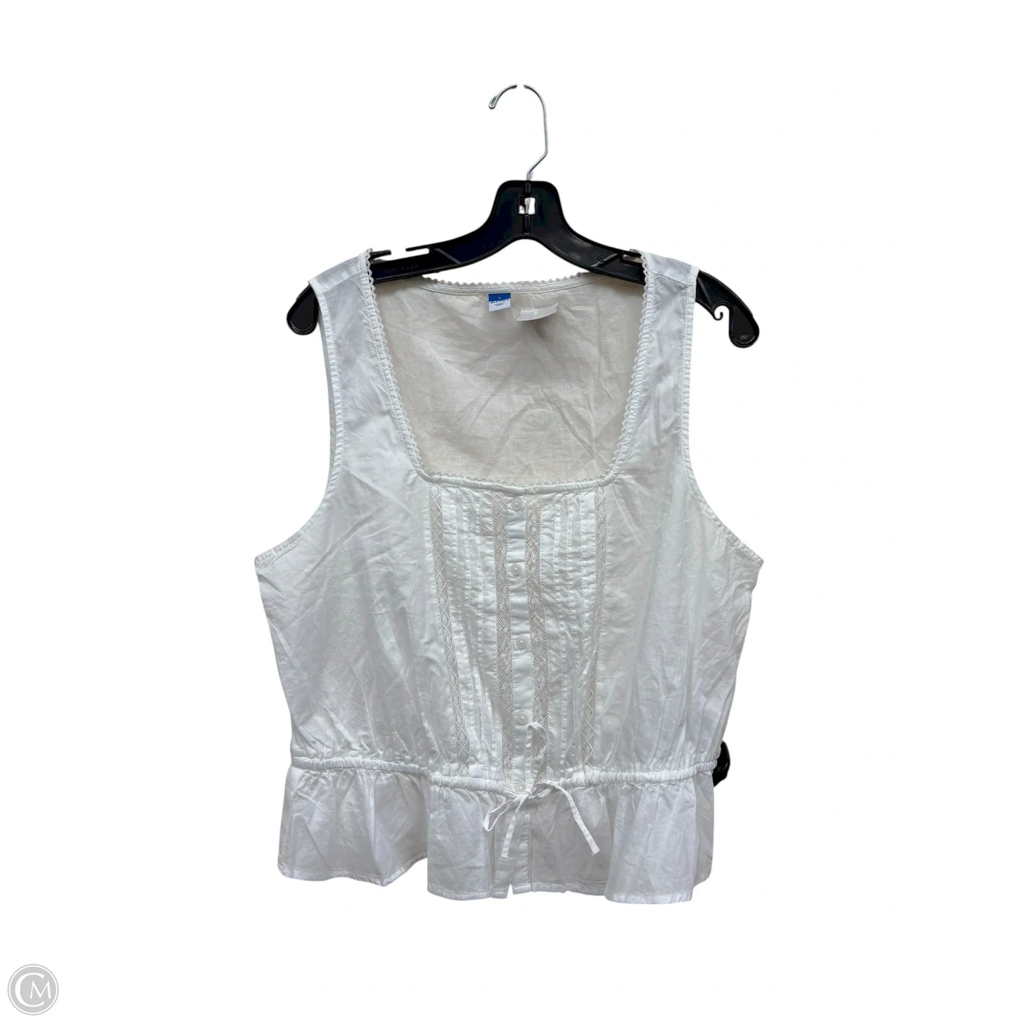 Top Sleeveless By Old Navy In White, Size: L