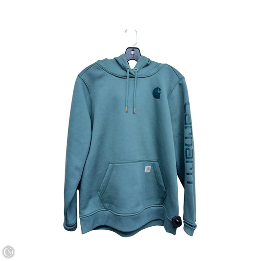 Sweatshirt Hoodie By Carhartt In Green, Size: L
