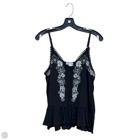 Top Sleeveless By Love On A Hanger In Black, Size: M