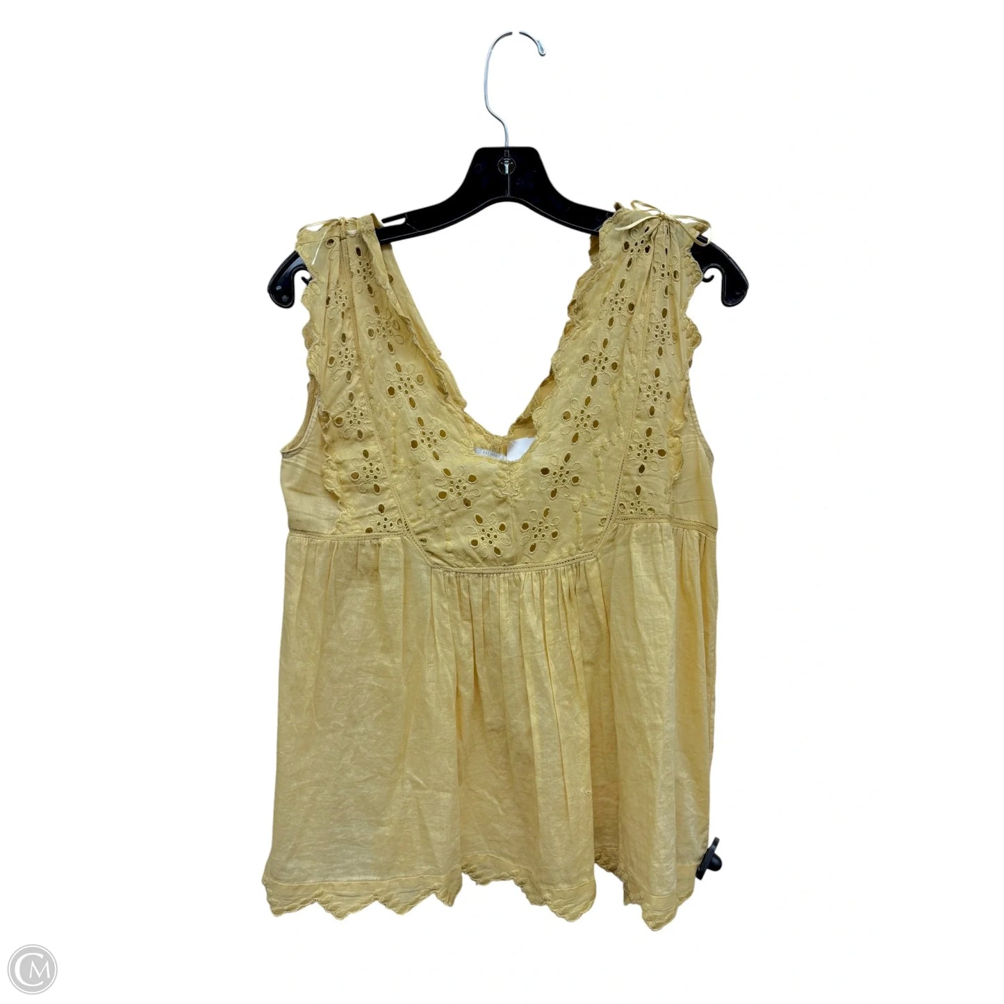 Top Sleeveless By Lucky Brand In Yellow