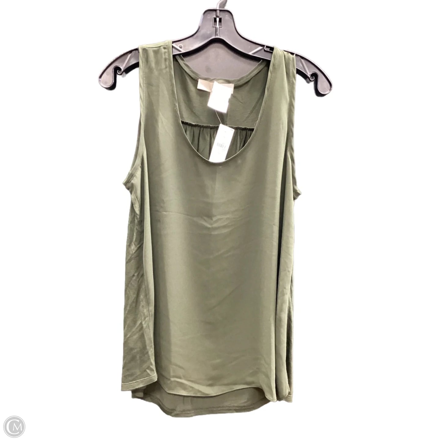 Top Sleeveless By Loft In Green, Size: M