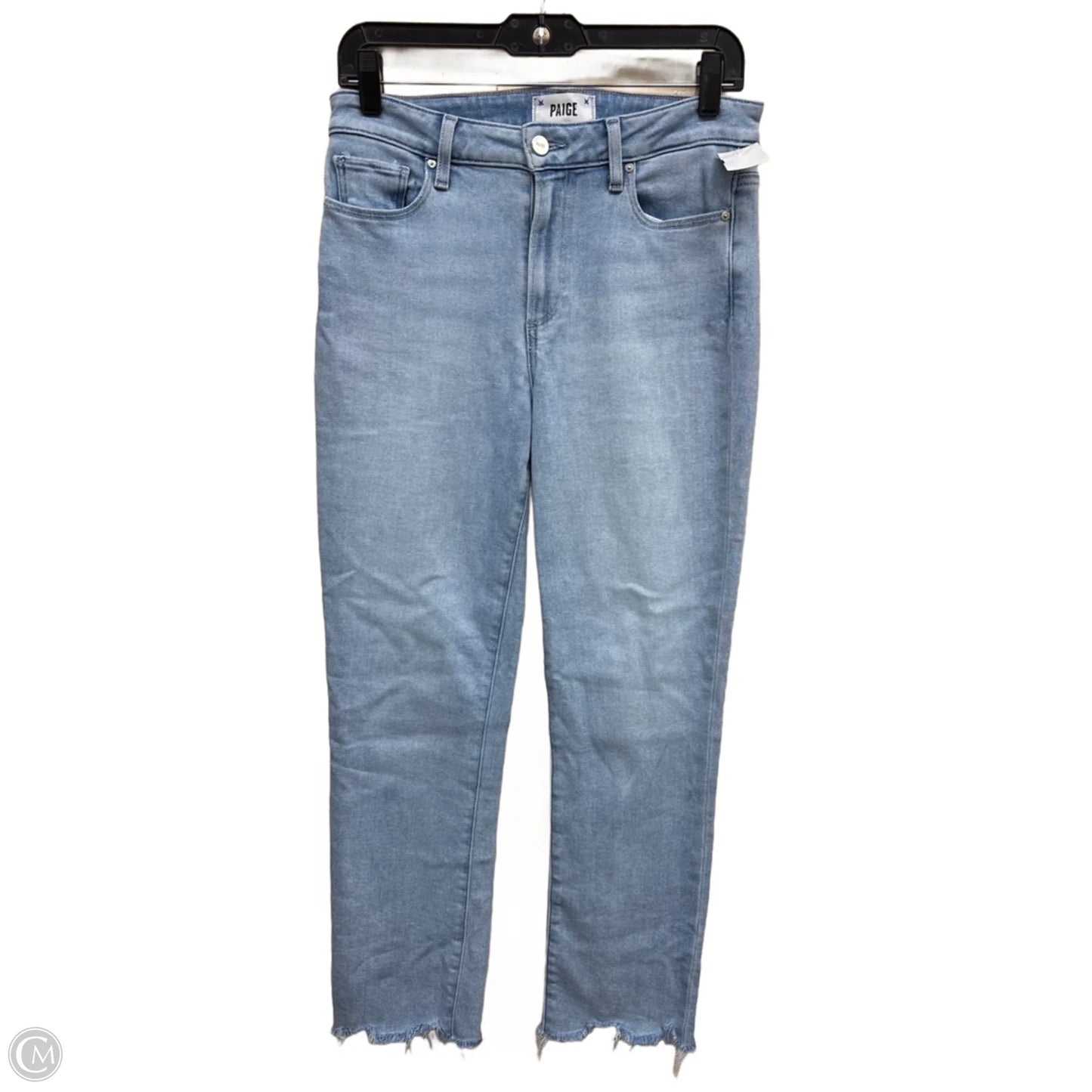 Jeans Straight By Paige In Blue Red & White, Size: 6