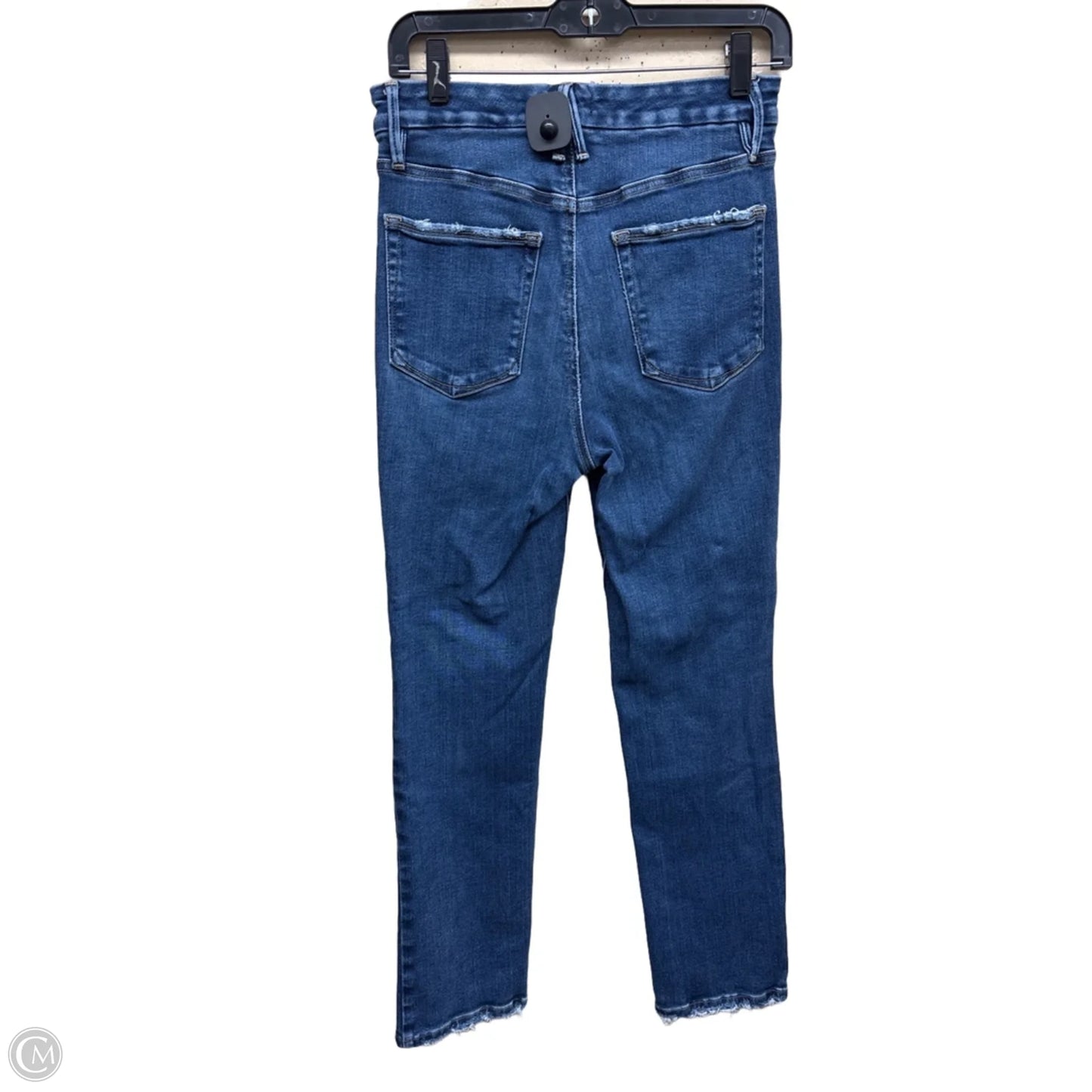 Jeans Straight By Good American In Blue Denim, Size: 6