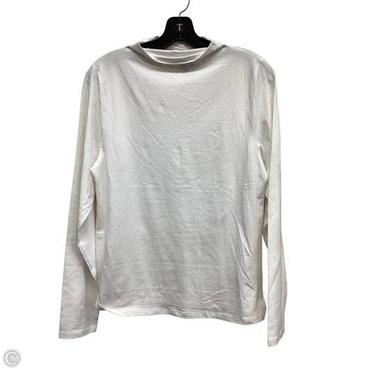 Top Long Sleeve By Old Navy In White, Size: L