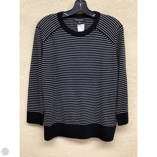 Top Long Sleeve By Banana Republic In Striped Pattern, Size: L