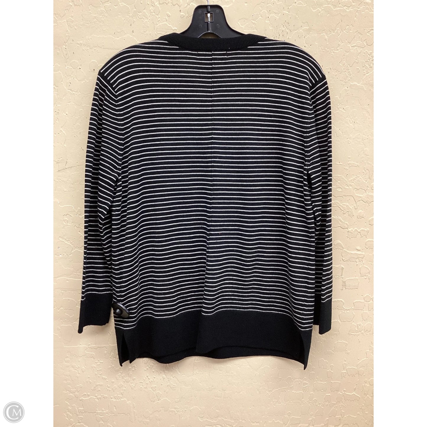 Top Long Sleeve By Banana Republic In Striped Pattern, Size: L