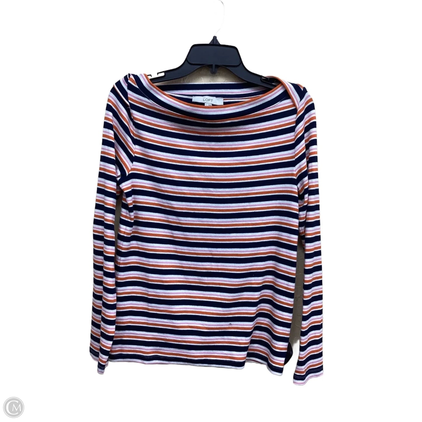 Top Long Sleeve By Loft In Multi-colored, Size: L