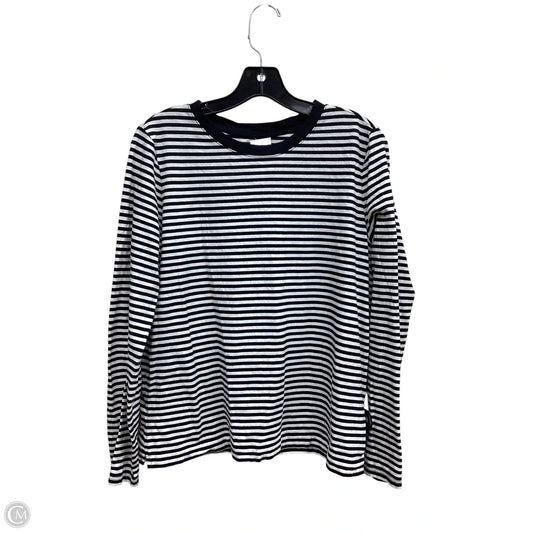 Top Long Sleeve By Loft In Striped Pattern, Size: L