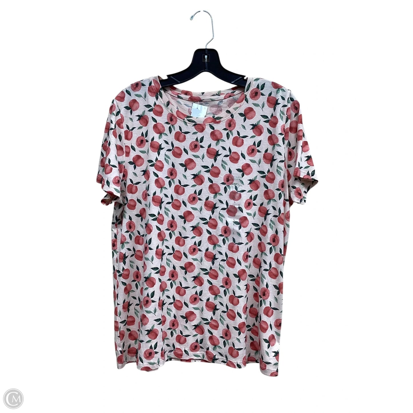 Top Short Sleeve By Dip In Pink, Size: L