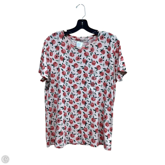 Top Short Sleeve By Dip In Pink, Size: L