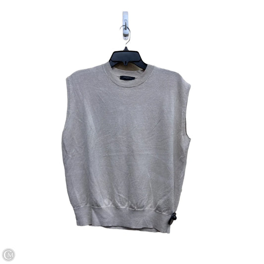 Top Sleeveless By Ann Taylor In Tan, Size: L