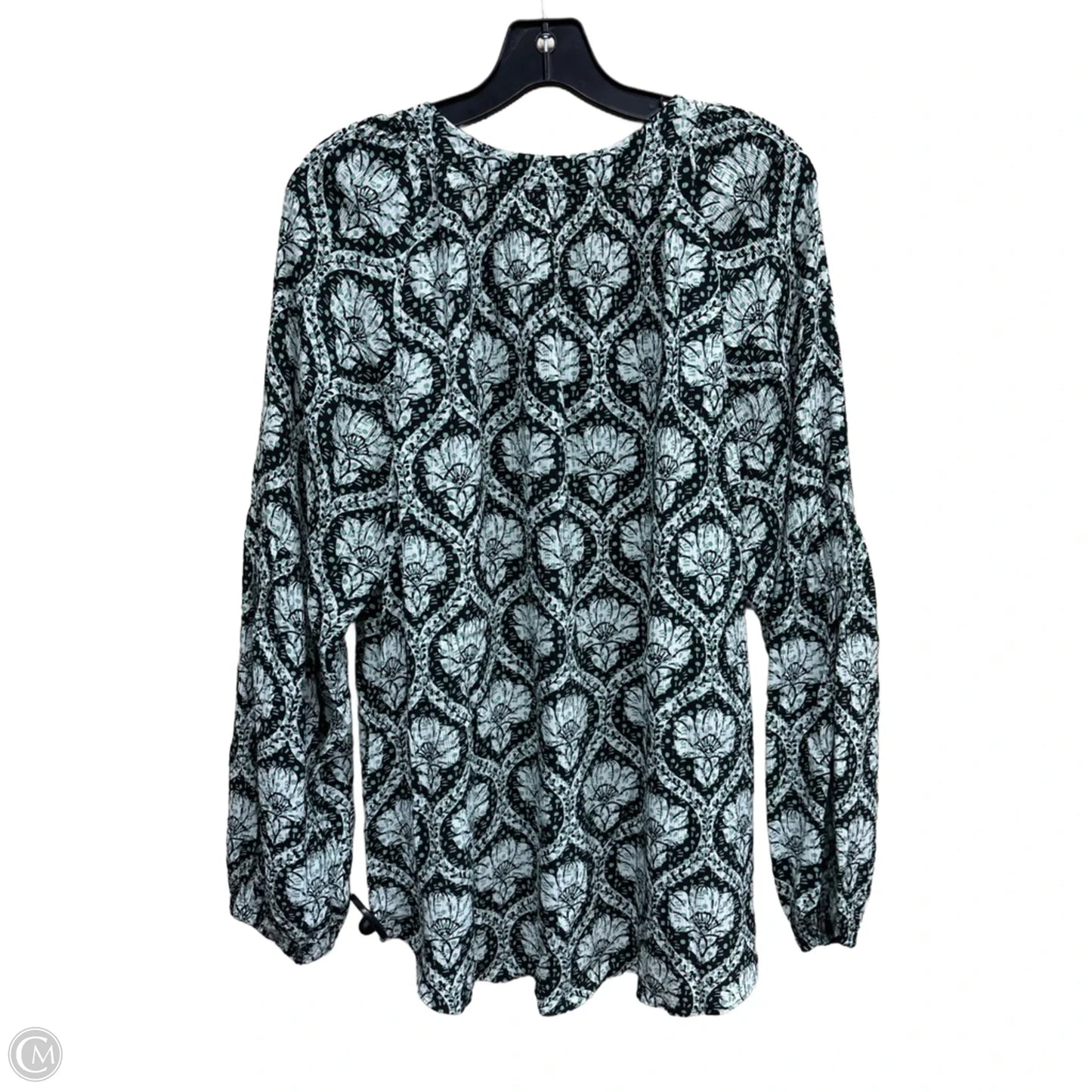 Top Long Sleeve By White House Black Market In Green, Size: L