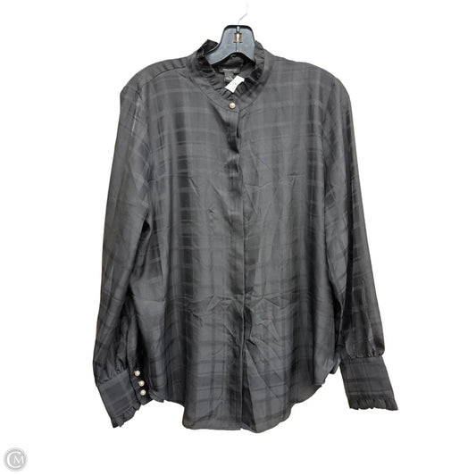 Top Long Sleeve By Ann Taylor In Black, Size: L