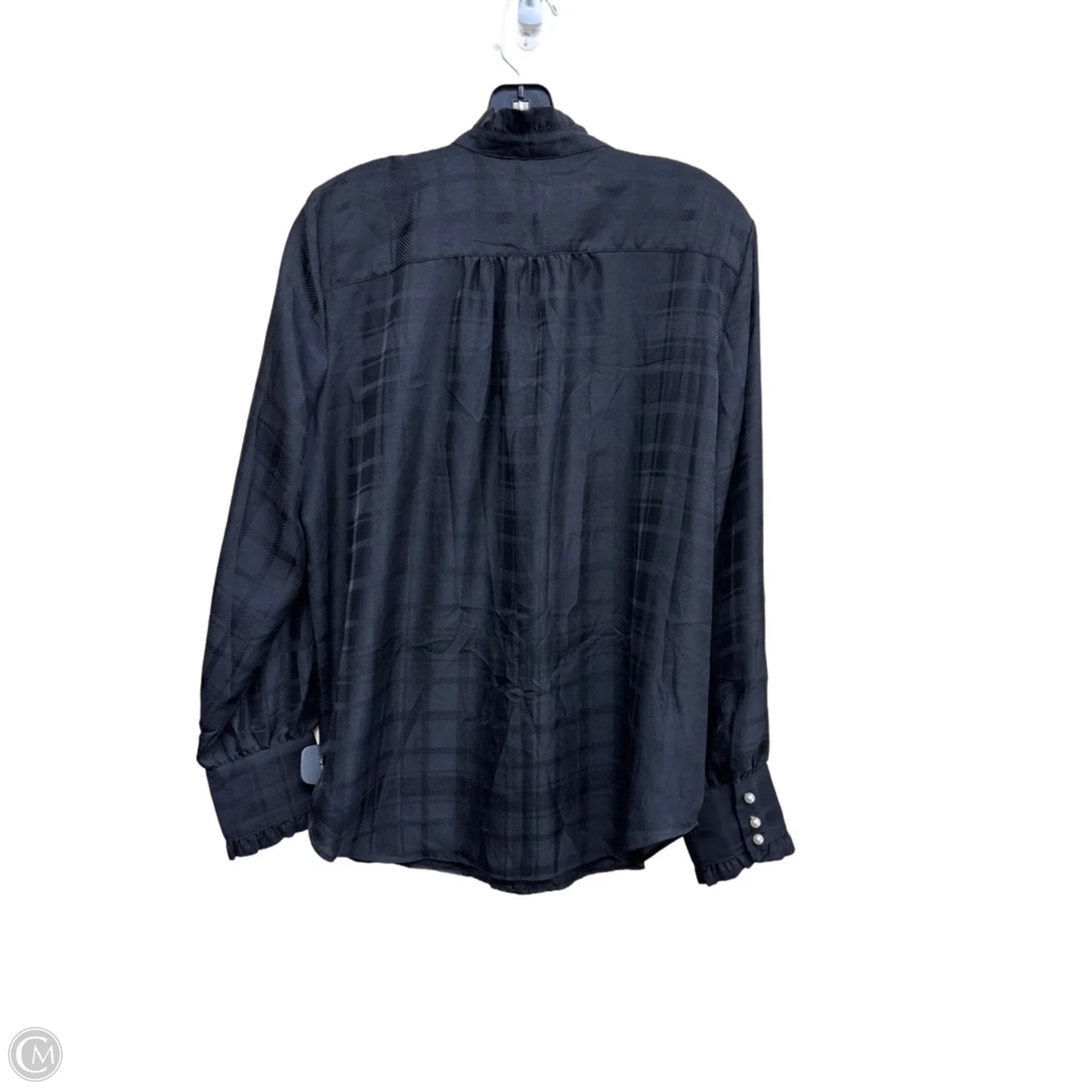 Top Long Sleeve By Ann Taylor In Black, Size: L