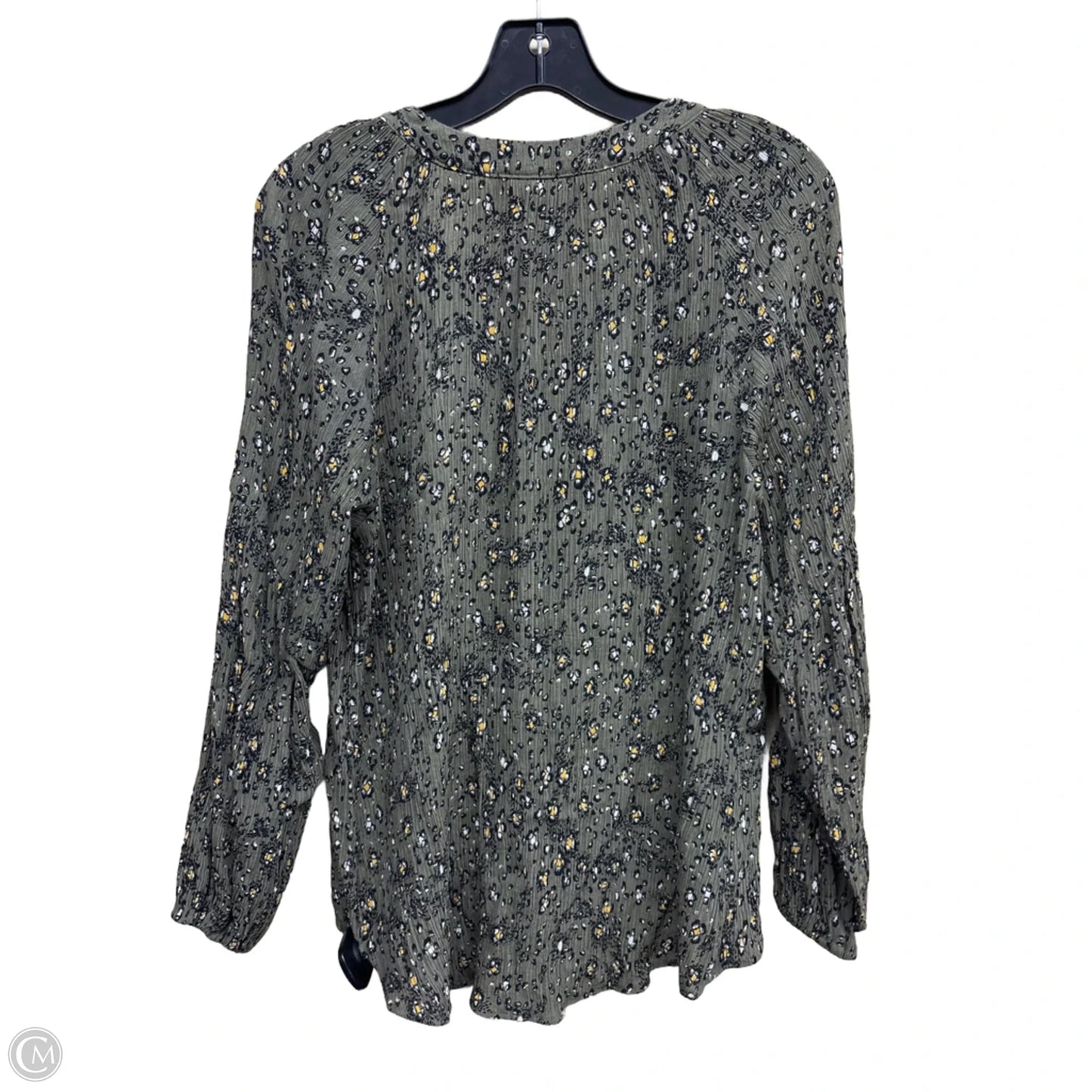 Top Long Sleeve By White House Black Market In Floral Print, Size: M