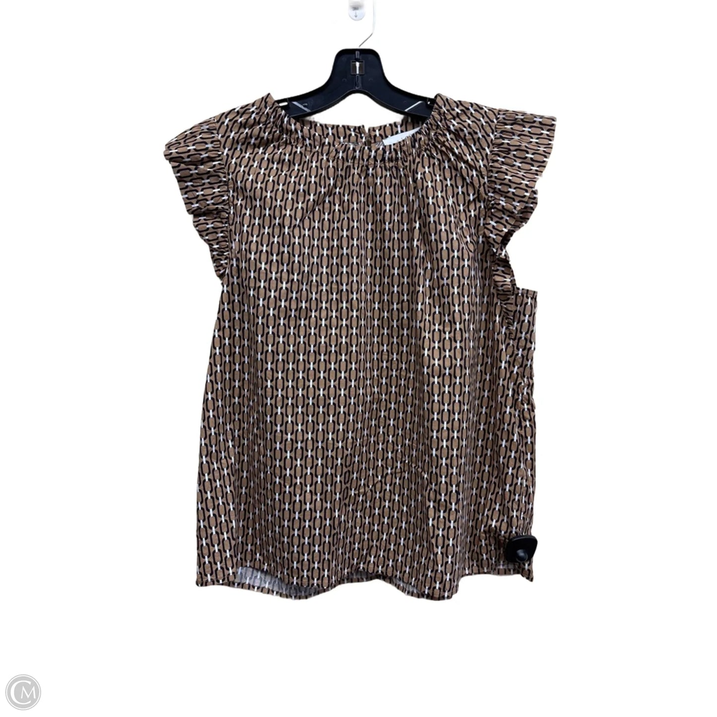 Top Short Sleeve By Loft In Multi-colored, Size: L