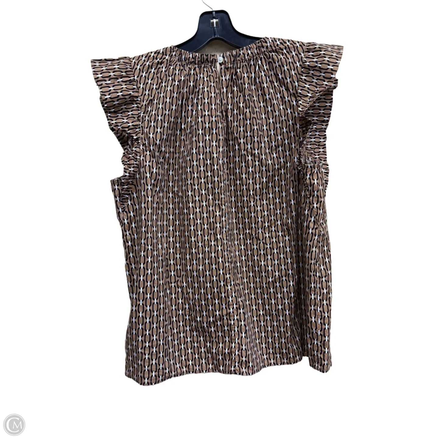 Top Short Sleeve By Loft In Multi-colored, Size: L