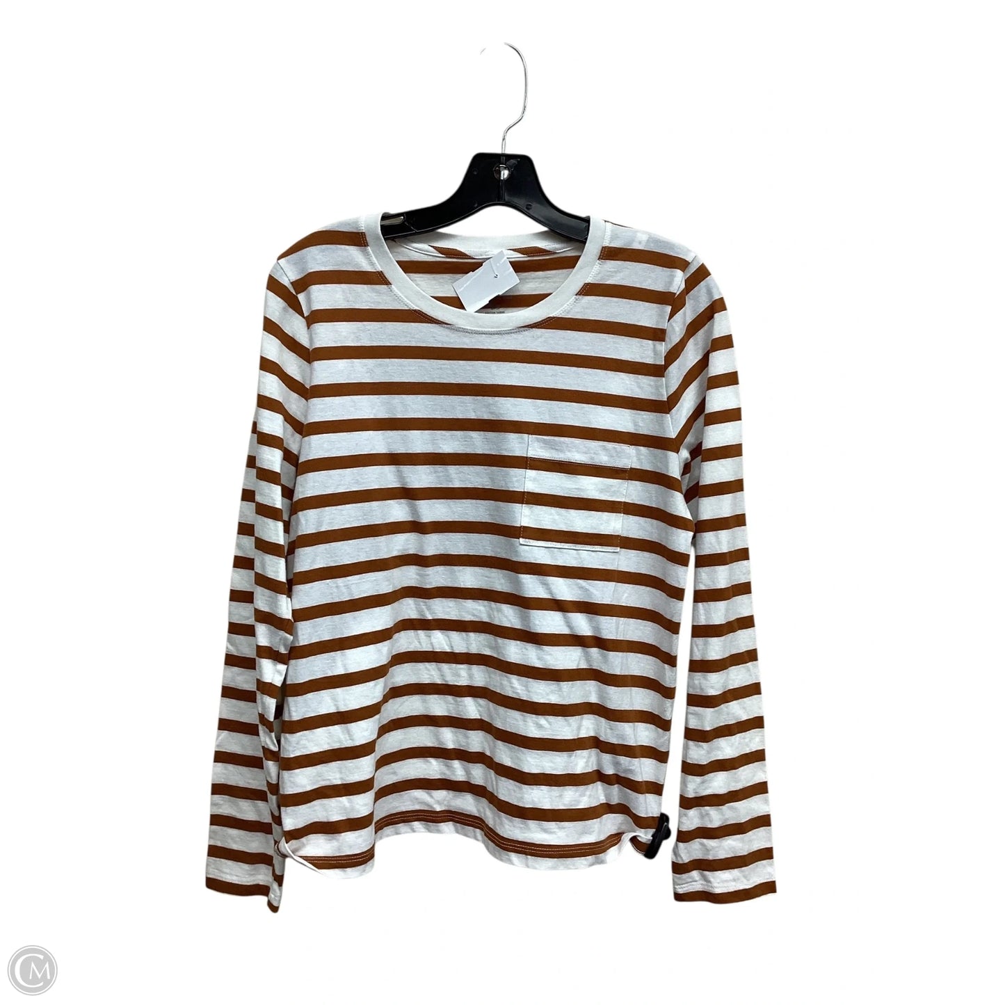 Top Long Sleeve By J. Crew In Striped Pattern, Size: M