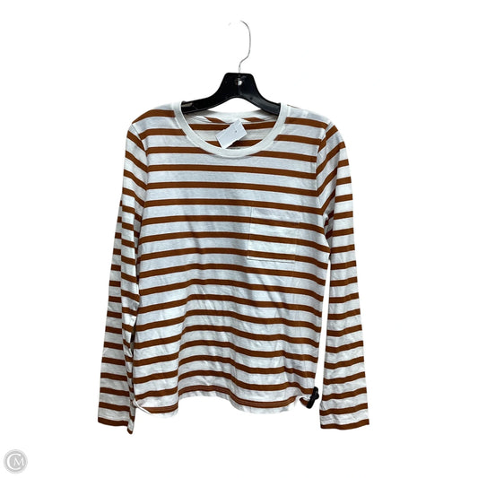 Top Long Sleeve By J. Crew In Striped Pattern, Size: M