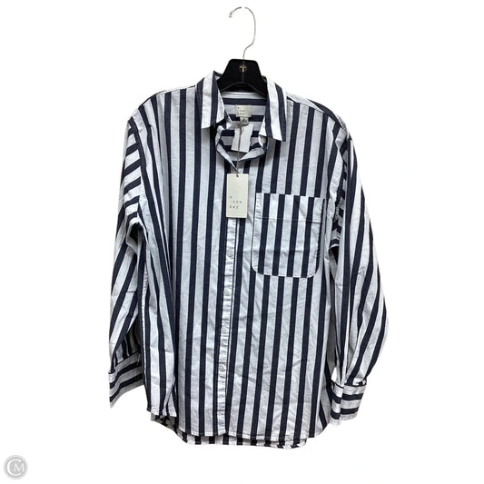 Top Long Sleeve By A New Day In Striped Pattern, Size: S