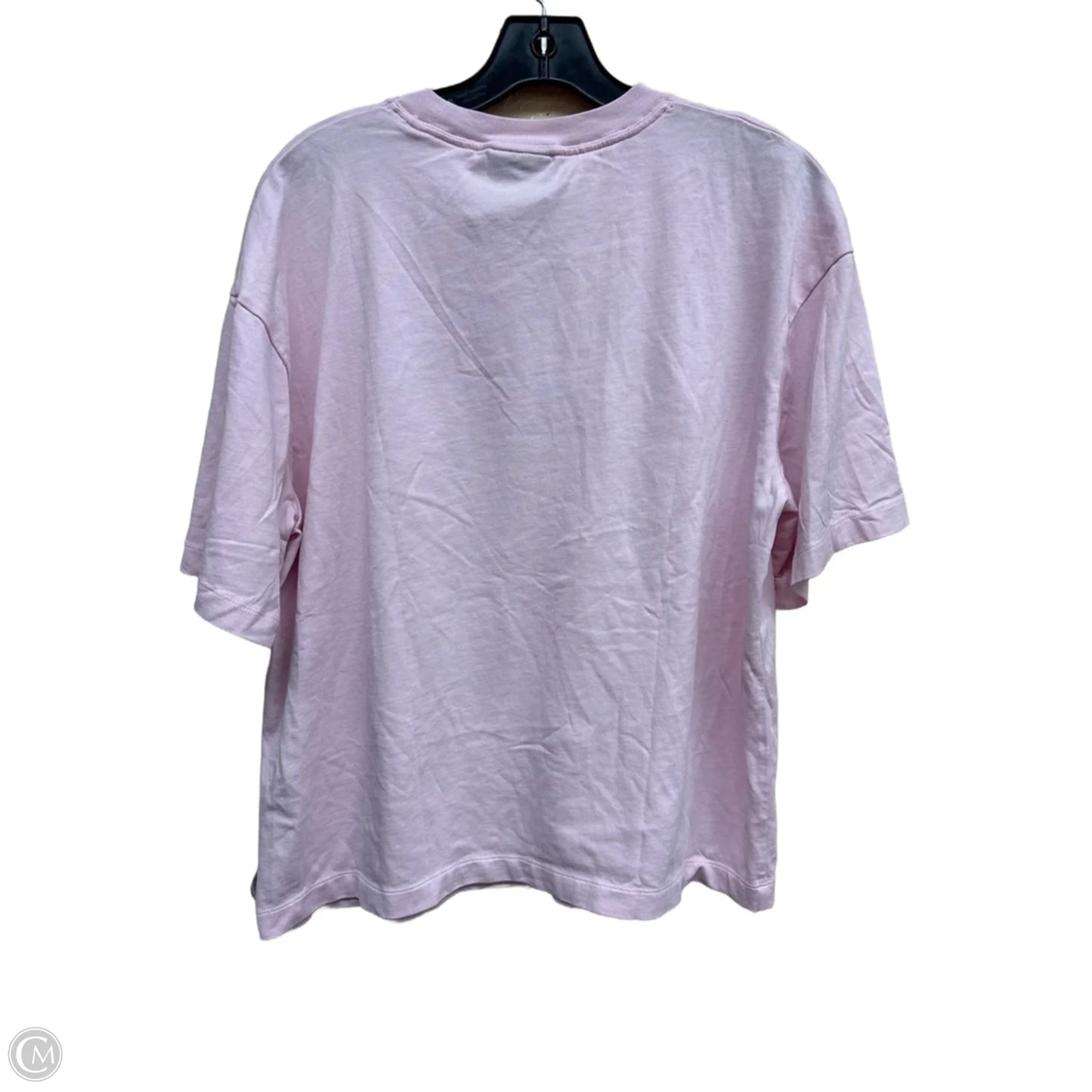 Athletic Top Short Sleeve By Nike In Pink, Size: M