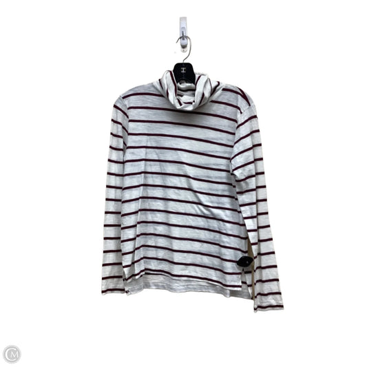Top Long Sleeve By Madewell In Striped Pattern, Size: M