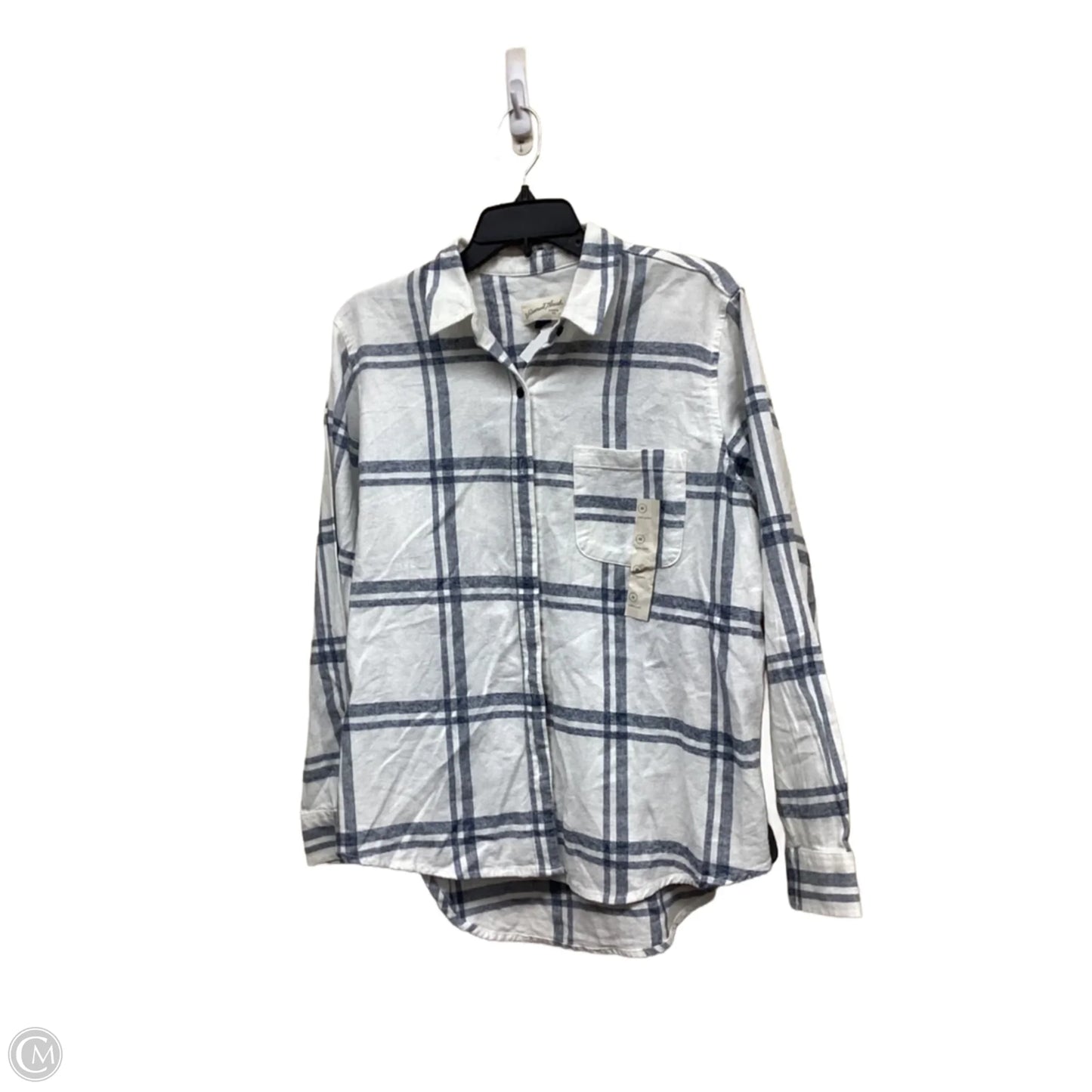 Top Long Sleeve By Universal Thread In White, Size: M