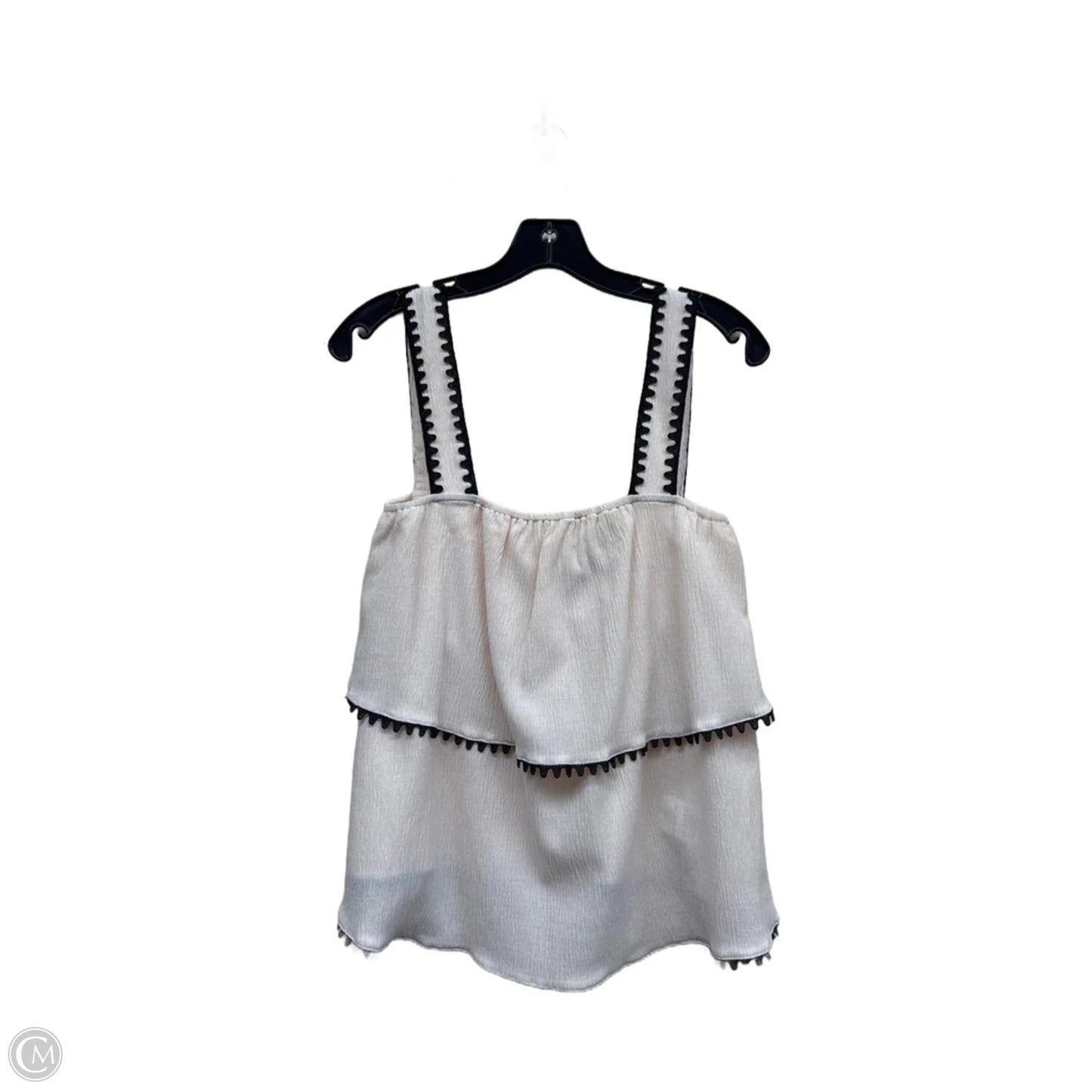 Top Sleeveless By Anthropologie In Cream, Size: M