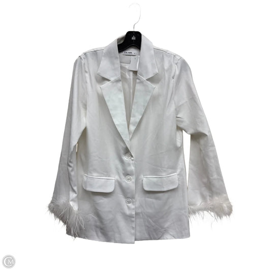 Blazer By Clothes Mentor In White, Size: S