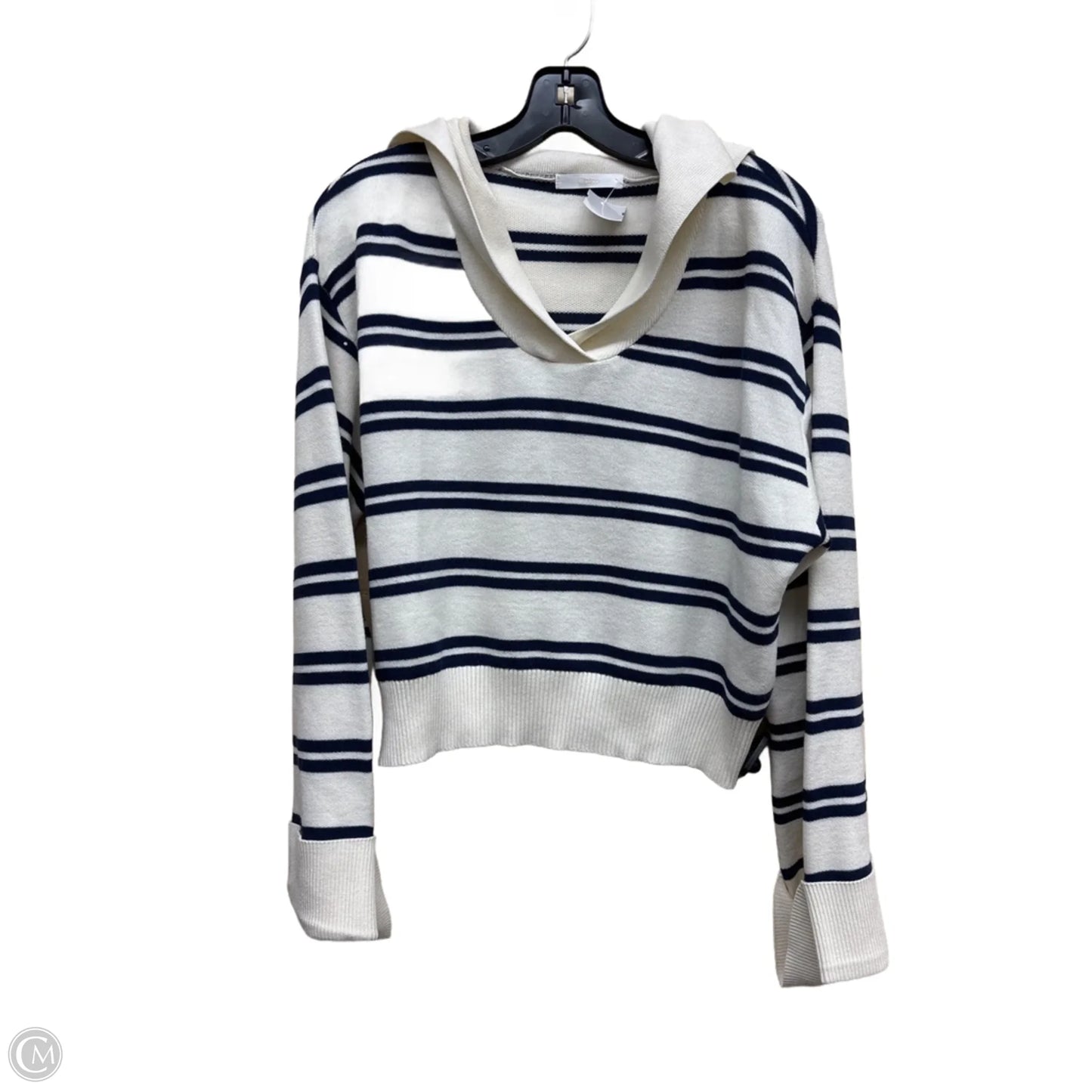 Sweater By Clothes Mentor In Striped Pattern, Size: M