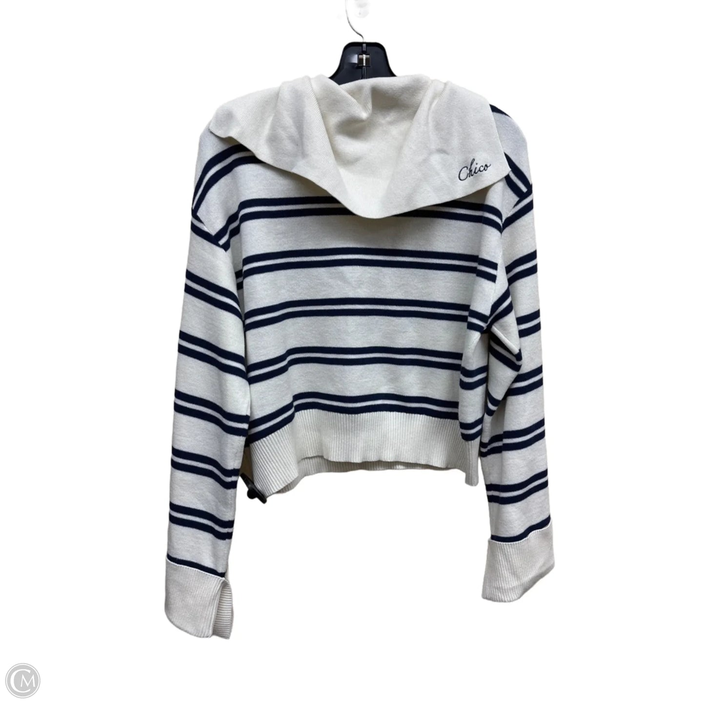 Sweater By Clothes Mentor In Striped Pattern, Size: M
