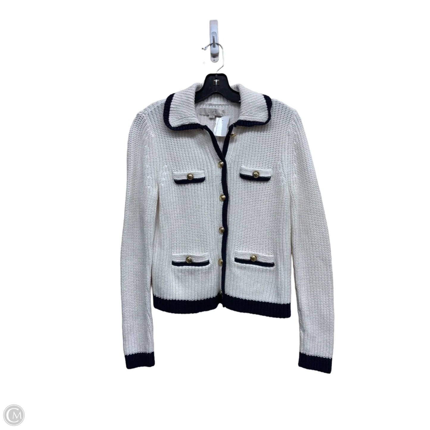 Sweater By Loft In White, Size: M