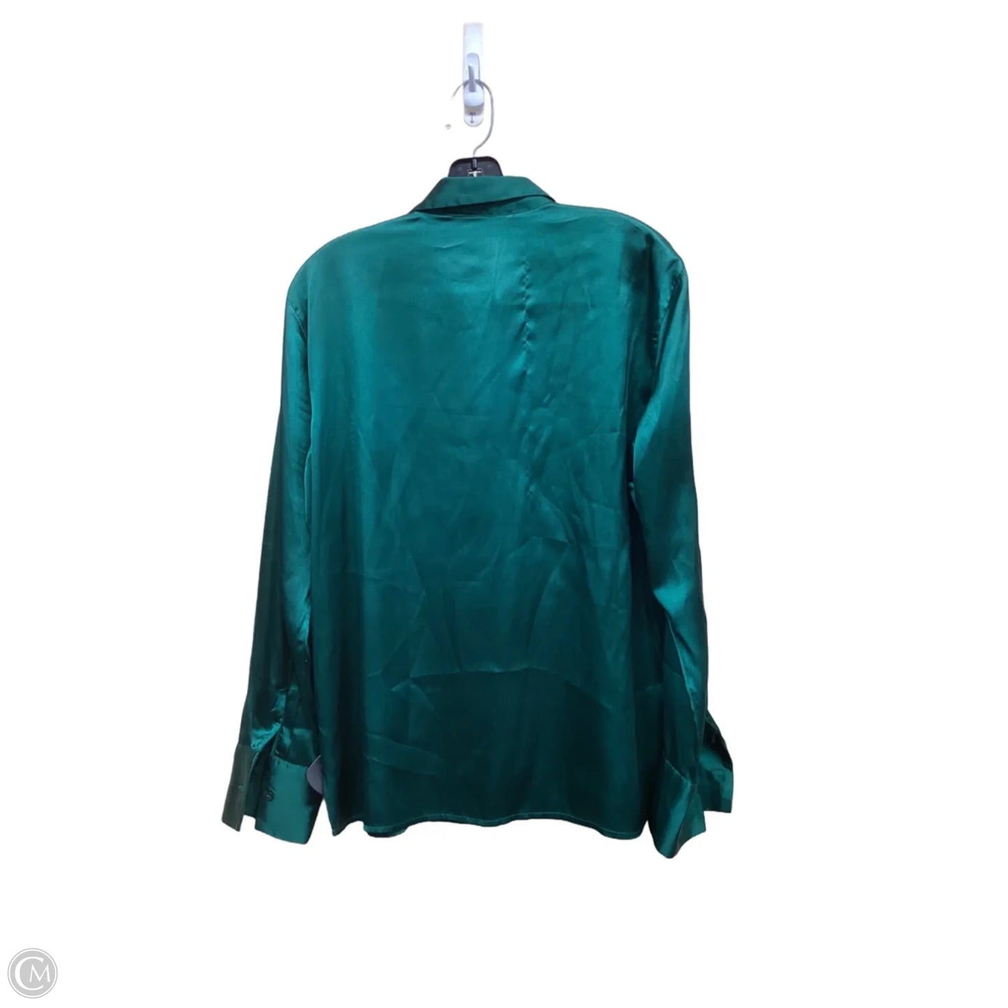 Top Long Sleeve By Abercrombie And Fitch In Green, Size: M