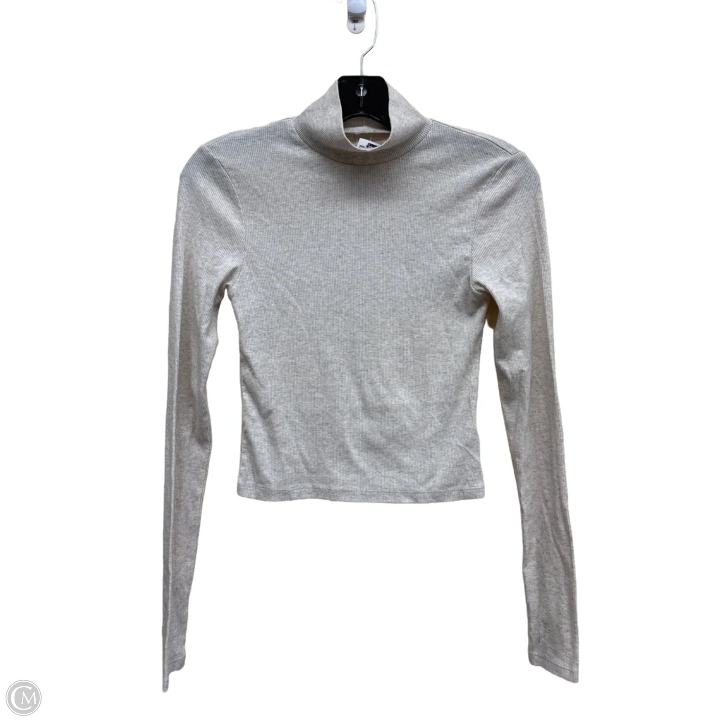 Top Long Sleeve By American Eagle In Tan, Size: S