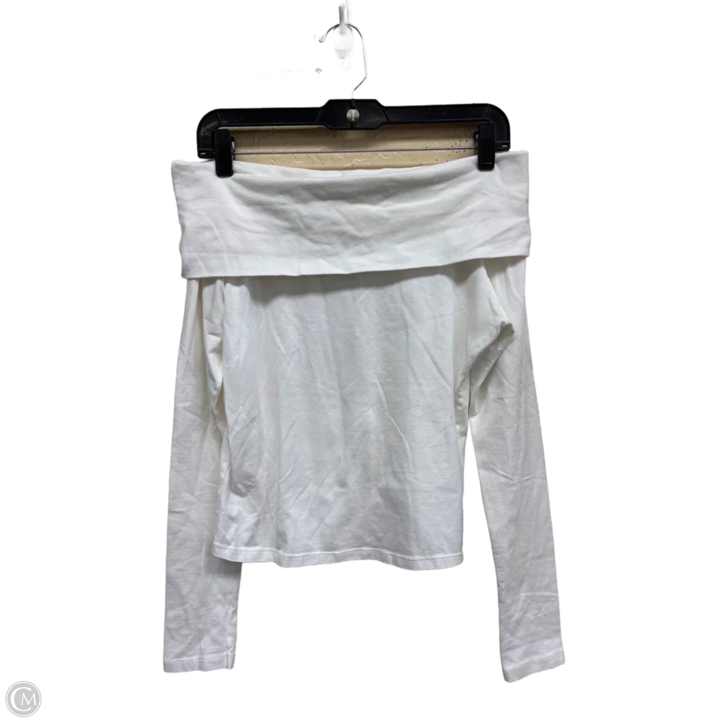 Top Long Sleeve By Brandy Melville In White, Size: Osfm
