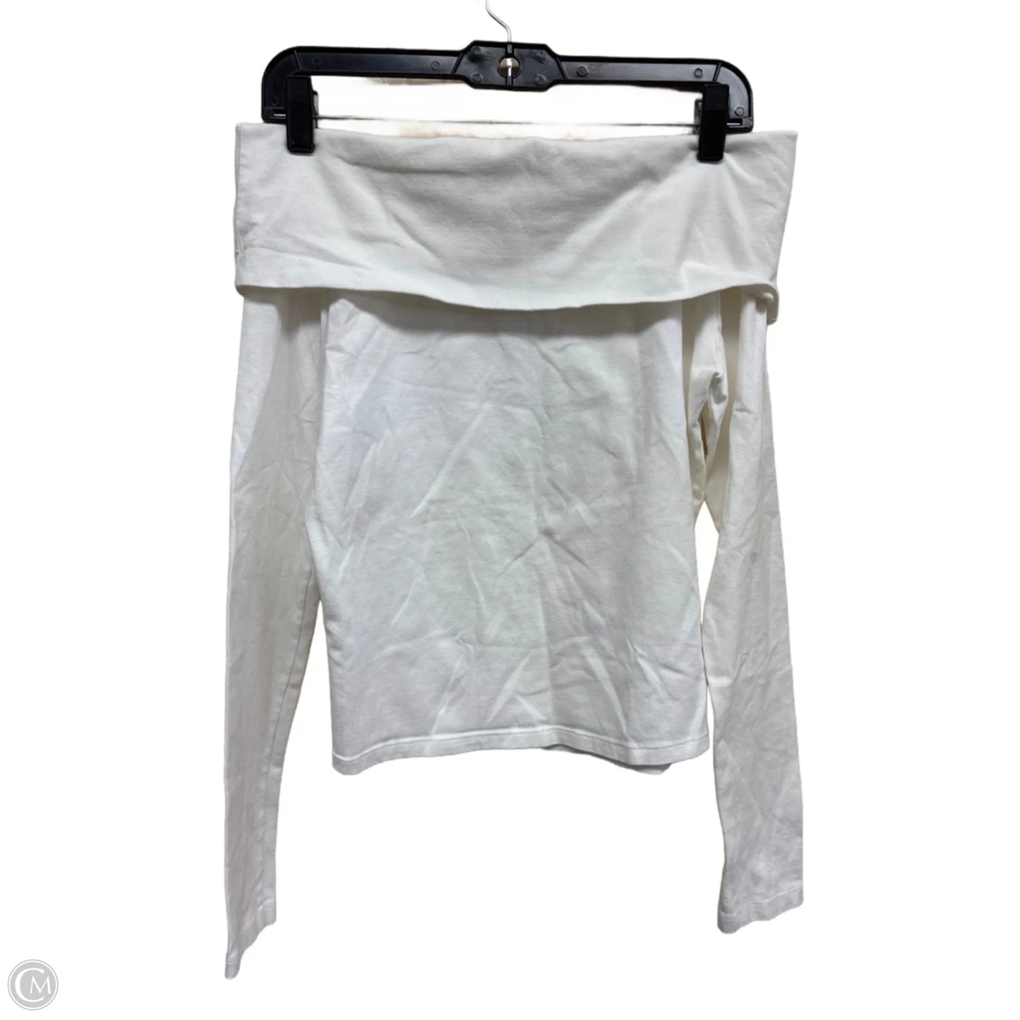 Top Long Sleeve By Brandy Melville In White, Size: Osfm