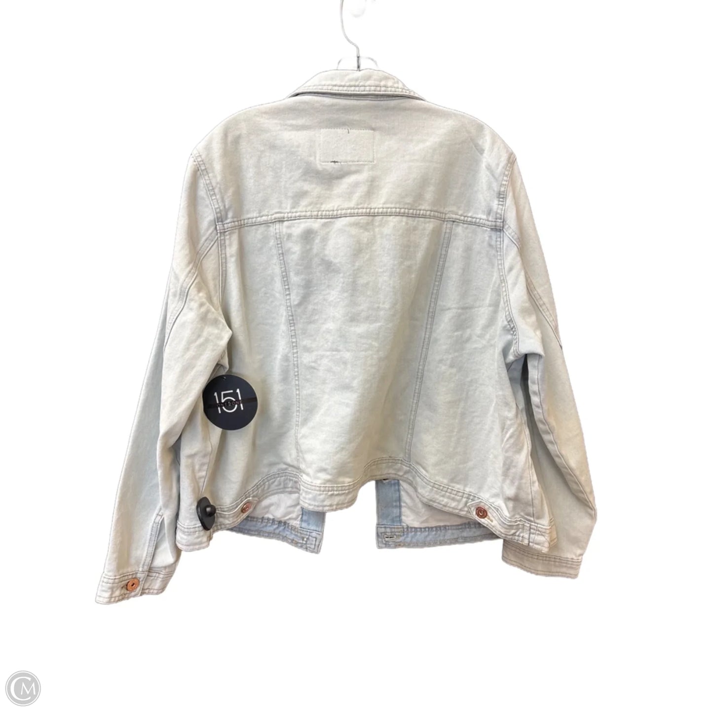 Jacket Denim By One 5 One In Blue Denim, Size: 3x